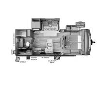 2023 Rockwood Mini Lite 2513S Travel Trailer at Arrowhead Camper Sales, Inc. STOCK# N52408 Floor plan Image