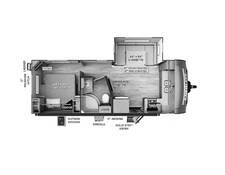 2023 Rockwood Mini Lite 2506S Travel Trailer at Arrowhead Camper Sales, Inc. STOCK# N52919 Floor plan Image