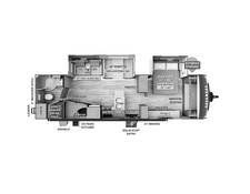 2023 Rockwood Ultra Lite 2912BS Travel Trailer at Arrowhead Camper Sales, Inc. STOCK# N86466 Floor plan Image