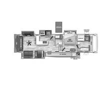 2023 Sabre 38RLH Fifth Wheel at Arrowhead Camper Sales, Inc. STOCK# N12929 Floor plan Image