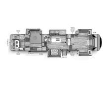 2024 Sierra Luxury 391FLRB Fifth Wheel at Arrowhead Camper Sales, Inc. STOCK# N52850 Floor plan Image