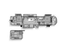 2024 Sierra 4002FB Fifth Wheel at Arrowhead Camper Sales, Inc. STOCK# N53191 Floor plan Image