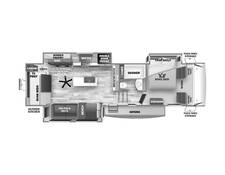 2024 Sabre 32BHT Fifth Wheel at Arrowhead Camper Sales, Inc. STOCK# N13969 Floor plan Image