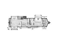 2024 East to West Alta 3250KXT Travel Trailer at Arrowhead Camper Sales, Inc. STOCK# N10281 Floor plan Image