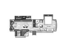 2020 Flagstaff Classic Super Lite 832IKBS Travel Trailer at Arrowhead Camper Sales, Inc. STOCK# U89223 Floor plan Image