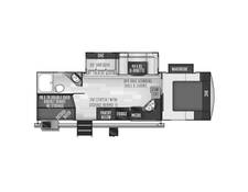 2020 Flagstaff Super Lite 27BHWS Travel Trailer at Arrowhead Camper Sales, Inc. STOCK# U66571 Floor plan Image