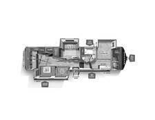 2022 Rockwood Ultra Lite 2887MB Fifth Wheel at Arrowhead Camper Sales, Inc. STOCK# N02213 Floor plan Image