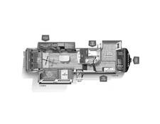 2023 Rockwood Ultra Lite 2893BS Fifth Wheel at Arrowhead Camper Sales, Inc. STOCK# N02844 Floor plan Image