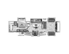 2023 Sabre 37FLH Fifth Wheel at Arrowhead Camper Sales, Inc. STOCK# N12124 Floor plan Image