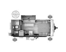 2023 Rockwood Geo Pro 20FBS Travel Trailer at Arrowhead Camper Sales, Inc. STOCK# N27397 Floor plan Image