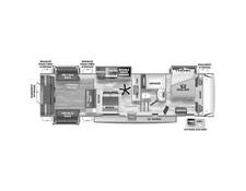 2023 Sabre 350RL Fifth Wheel at Arrowhead Camper Sales, Inc. STOCK# N12568 Floor plan Image