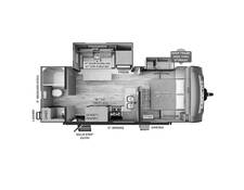 2023 Rockwood Mini Lite 2511S Travel Trailer at Arrowhead Camper Sales, Inc. STOCK# N53274 Floor plan Image