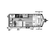2023 East to West Alta LE 1600MRB Travel Trailer at Arrowhead Camper Sales, Inc. STOCK# N08603 Floor plan Image