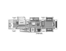 2021 Sandpiper Luxury 391FLRB Fifth Wheel at Arrowhead Camper Sales, Inc. STOCK# U43051 Floor plan Image