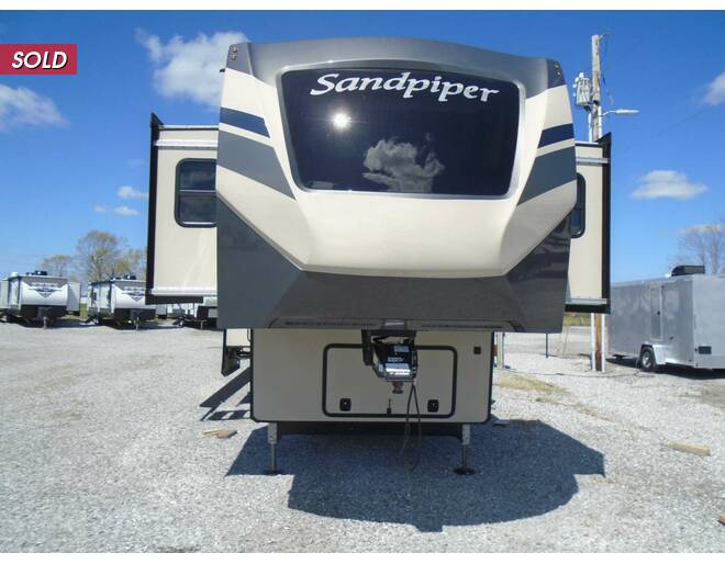 2021 Sandpiper Luxury 391FLRB Fifth Wheel at Arrowhead Camper Sales, Inc. STOCK# U43051 Exterior Photo