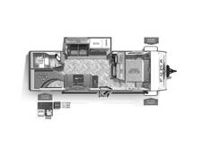 2023 Palomino Puma XLE Lite 25BHSC Travel Trailer at Arrowhead Camper Sales, Inc. STOCK# N19194 Floor plan Image