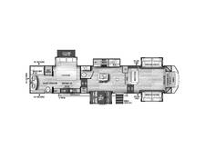 2023 Sierra Luxury 391FLRB Fifth Wheel at Arrowhead Camper Sales, Inc. STOCK# N52618 Floor plan Image