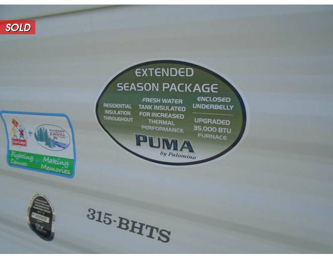 2022 Palomino Puma 315BHTS Fifth Wheel at Arrowhead Camper Sales, Inc. STOCK# U96108 Photo 6