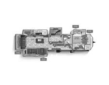 2023 Palomino Puma Destination 38RLB Travel Trailer at Arrowhead Camper Sales, Inc. STOCK# N99871 Floor plan Image