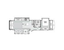 2016 Sabre 33CKTS Fifth Wheel at Arrowhead Camper Sales, Inc. STOCK# U10976 Floor plan Image
