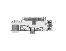 2016 Georgetown Ford 335DS Class A at Arrowhead Camper Sales, Inc. STOCK# U07114 Floor plan Image