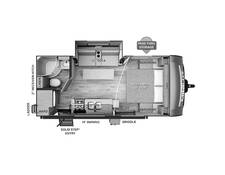 2023 Rockwood Mini Lite 2109S Travel Trailer at Arrowhead Camper Sales, Inc. STOCK# N55977 Floor plan Image
