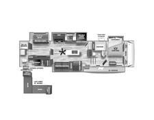 2024 Sabre 38DBL Fifth Wheel at Arrowhead Camper Sales, Inc. STOCK# N13344 Floor plan Image