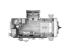 2024 Rockwood Mini Lite 2205S Travel Trailer at Arrowhead Camper Sales, Inc. STOCK# N57578 Floor plan Image