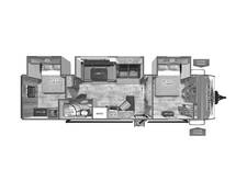 2024 Palomino Puma 32RBFQ2 Travel Trailer at Arrowhead Camper Sales, Inc. STOCK# NN01618 Floor plan Image