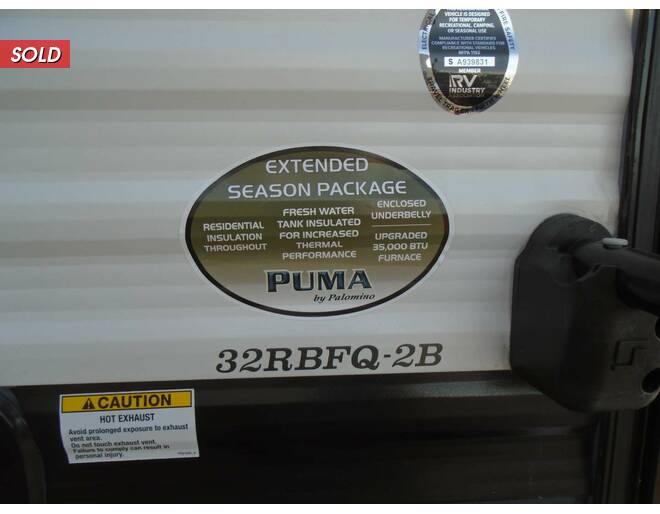 2024 Palomino Puma 32RBFQ2 Travel Trailer at Arrowhead Camper Sales, Inc. STOCK# NN01618 Photo 8