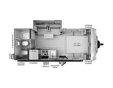 2024 Rockwood Geo Pro 20FBS Travel Trailer at Arrowhead Camper Sales, Inc. STOCK# N33174 Floor plan Image