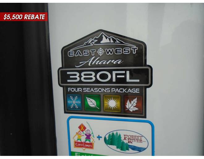 2024 East to West Ahara 380FL Fifth Wheel at Arrowhead Camper Sales, Inc. STOCK# N00859 Photo 8