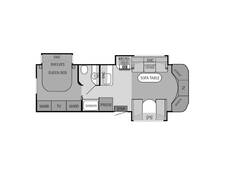 2013 Jayco Melbourne Ford E-450 29D Class C at Arrowhead Camper Sales, Inc. STOCK# 59326 Floor plan Image