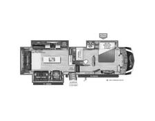 2021 Grand Design Solitude S-Class 3540GK Fifth Wheel at Arrowhead Camper Sales, Inc. STOCK# U03845 Floor plan Image