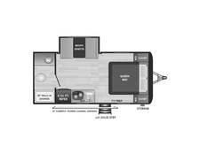 2022 Keystone Hideout 179RB Travel Trailer at Arrowhead Camper Sales, Inc. STOCK# U40571 Floor plan Image