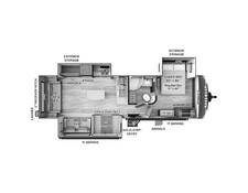 2024 Rockwood Ultra Lite 2906BS Travel Trailer at Arrowhead Camper Sales, Inc. STOCK# N92666 Floor plan Image